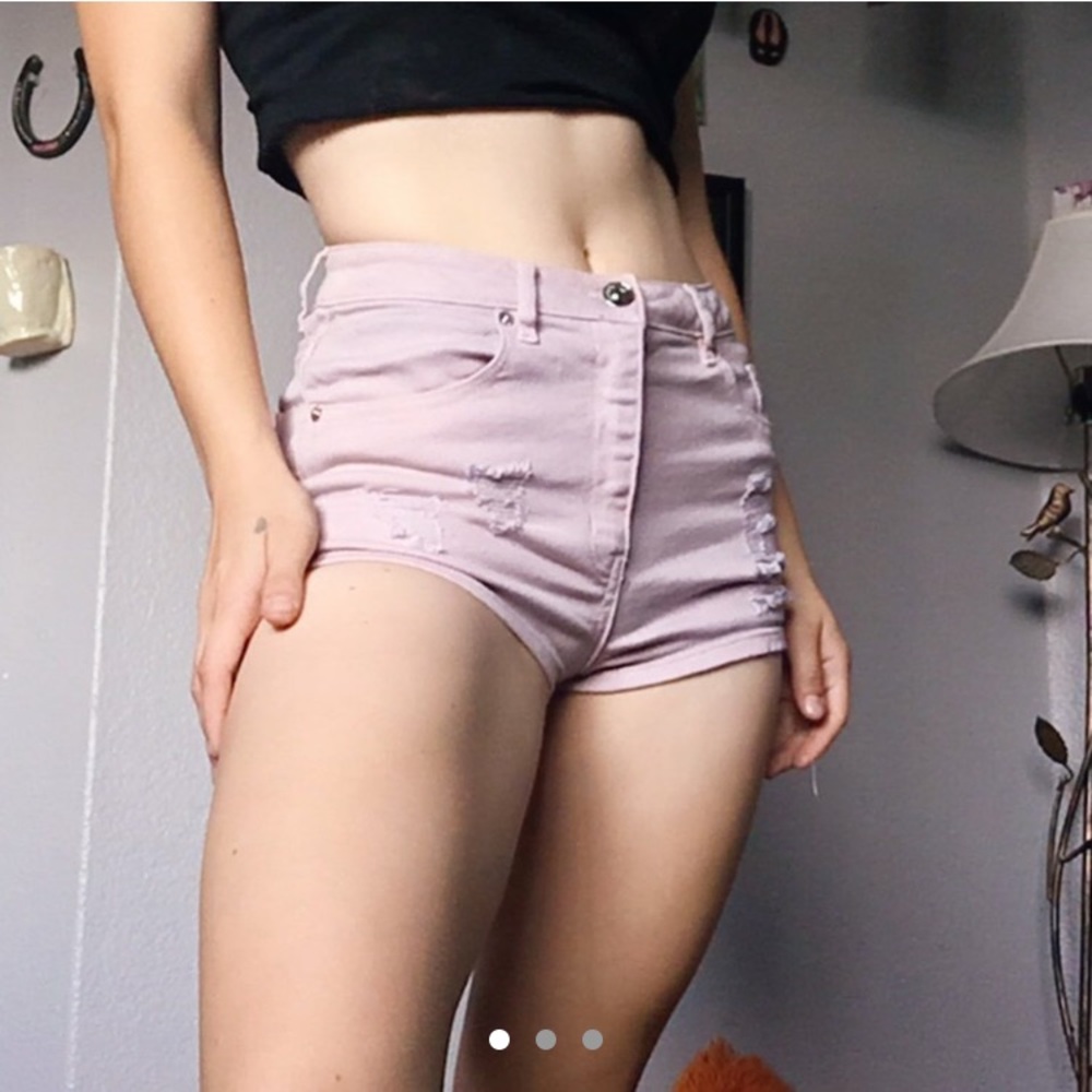 Light baby pink shorts